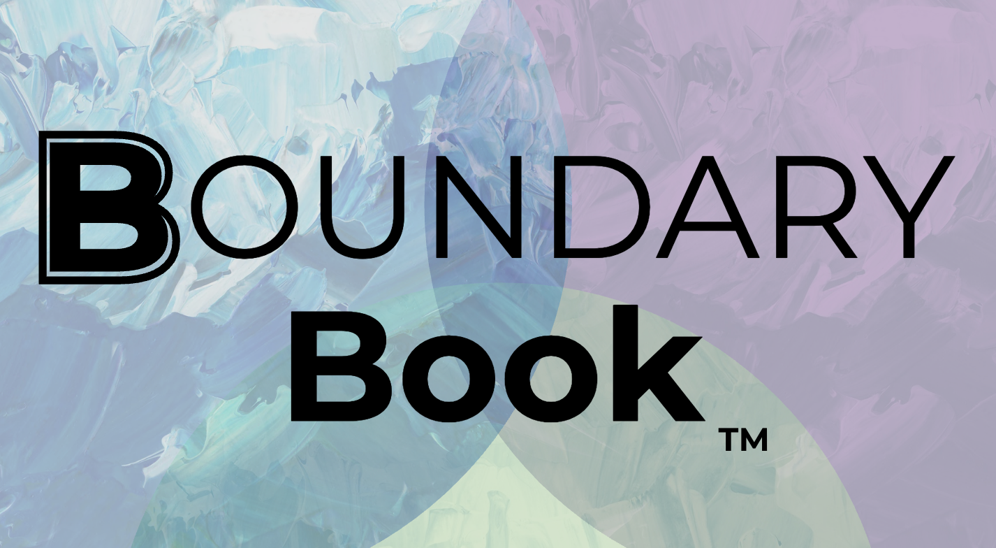 Boundary Book™️ collection banner image - purple, blue, green - lady lighthouse