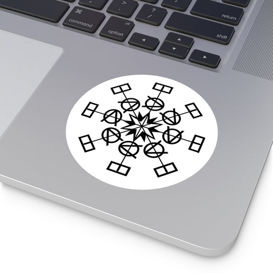 Power Symbol Black Vinyl Sticker – A Reminder of the Love Within - lady lighthouse