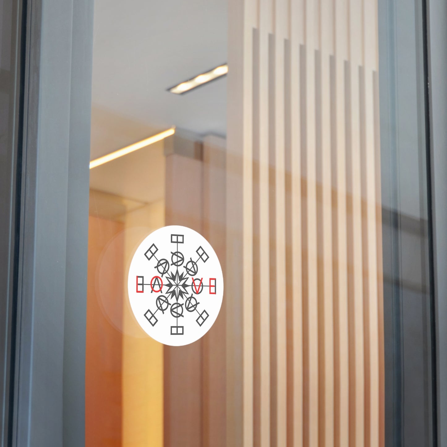 Power Symbol Red Highlight Vinyl Sticker – A Reminder of the Love Within - lady lighthouse