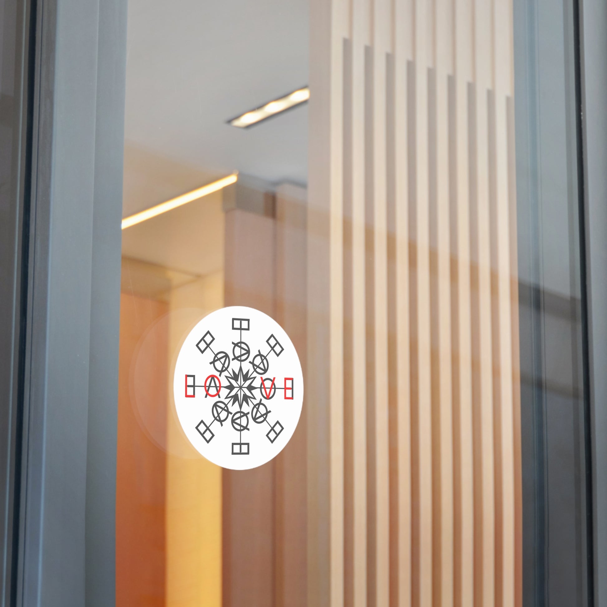 Power Symbol Red Highlight Vinyl Sticker – A Reminder of the Love Within - lady lighthouse