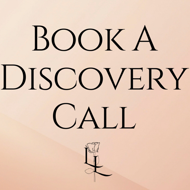 Text 'Book A Discovery Call' on a gradient background