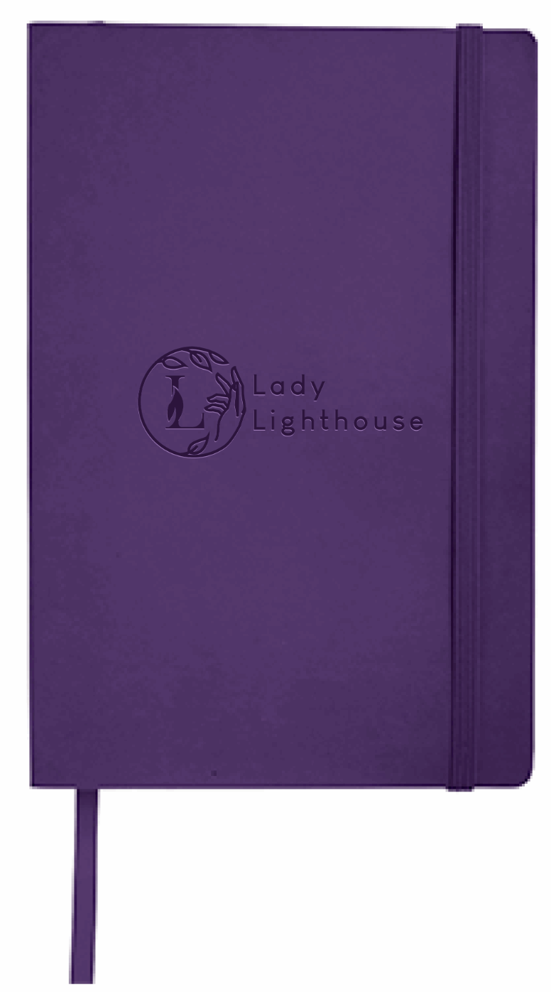 LIMITED TIME Soft Bound Luxurious Purple Journal Lady Lighthouse