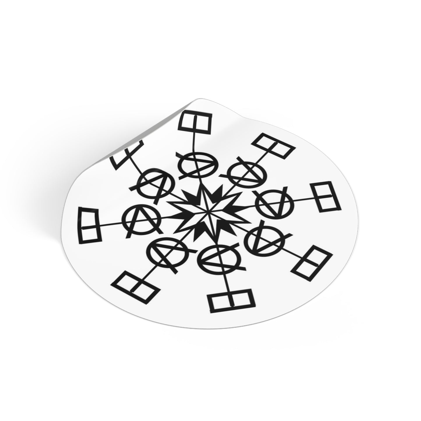 Power Symbol Black Vinyl Sticker – A Reminder of the Love Within
