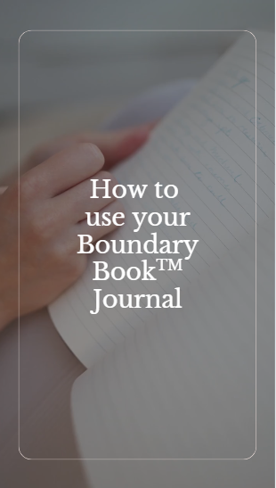 How to use your Boundary Book TM Journal - lady lighthouse video tutorial
